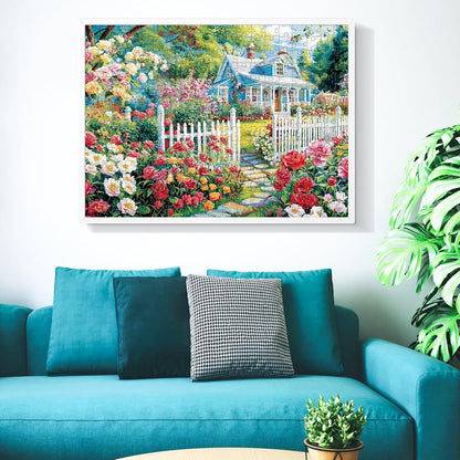 300 Piece Puzzles for Adults,Beautiful Nature Landscape Puzzle for Adults Kids Seniors,Recycled Cardboard Unique House Puzzle 300 Piece,Challenging Family Game Great Gift for Family Friends,20.5x15 in