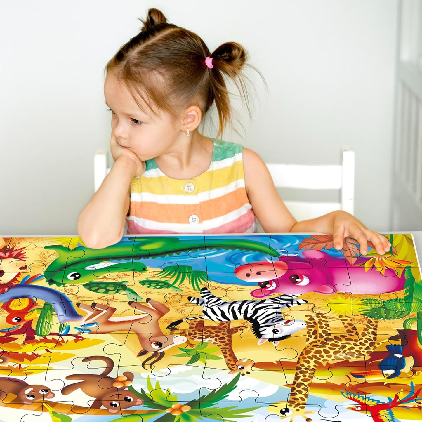 QUOKKA Giant Floor Puzzles for Kids Ages 3-5 - 2x3 Feet 48 Piece Large Puzzles for Kids Ages 4-8 - Educational Toys for Boys and Girls - Toy Gift Activities Africa Version 2