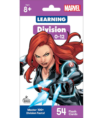 Marvel Division Flash Cards for Kids Ages 8+, Division Flash Cards for 3rd Grade, 4th Grade, and 5th Grade, Division Facts and Problems, Math Flash Cards Division Numbers 0-12