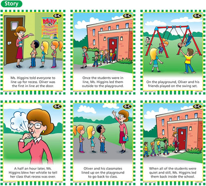 Super Duper Publications | HearBuilder Sequencing Flash Card Fun Deck | Educational Learning Resource for Children