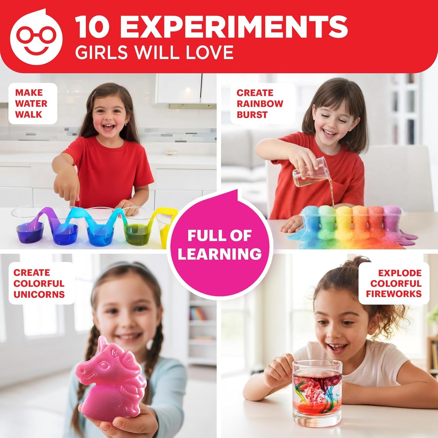 Doctor Jupiter Preschool Science Kit for Kids Ages 3-5 | Toddler Learning Activities, Birthday Gift Ideas for 3-4-5 Year Old Girls | Learning & Educational Toy STEM Kit with 100+ Experiments