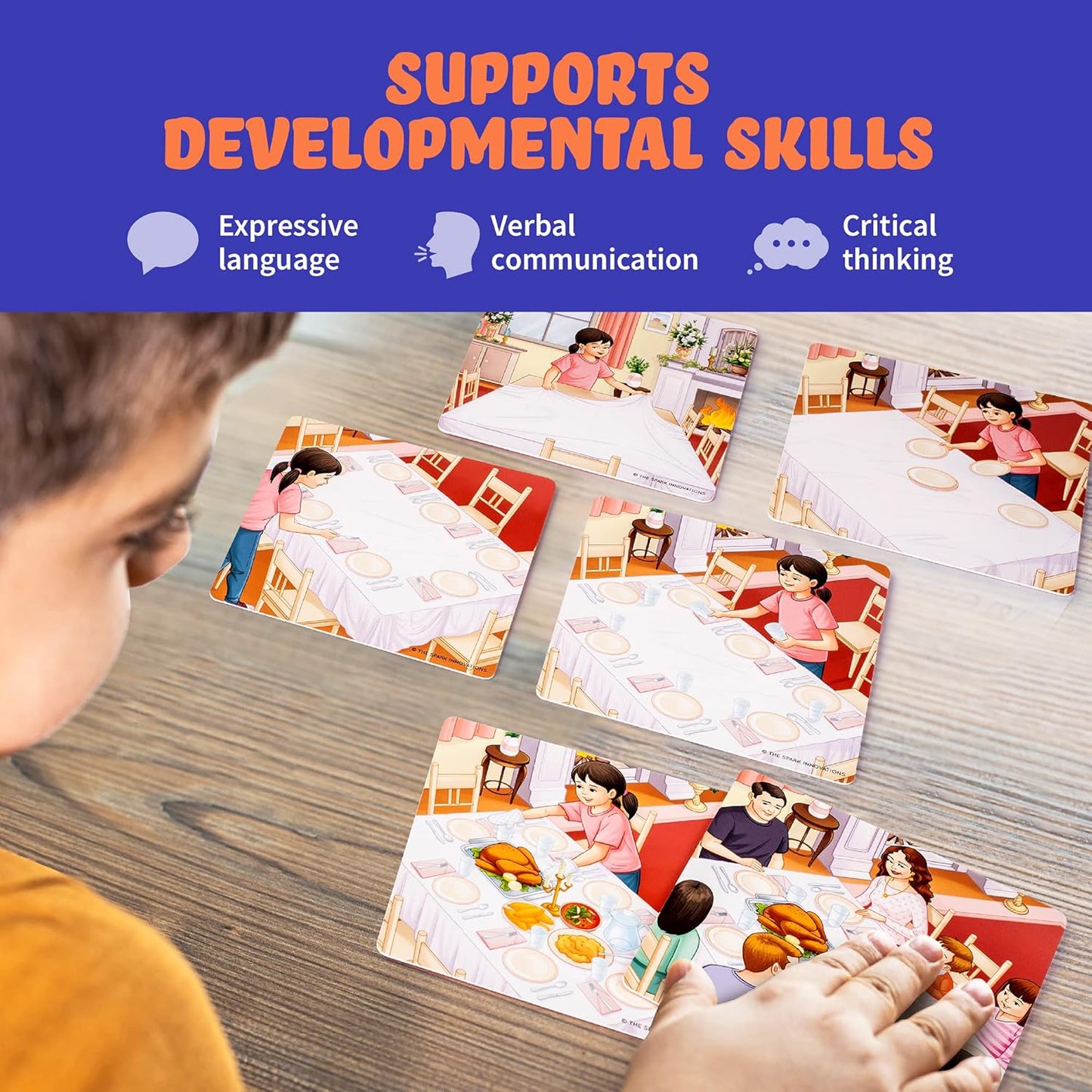 Sequencing Cards for Storytelling, Speech Therapy Game, Special Education Materials, Sentence Building, Problem Solving, Homeschooling Sequence Cards, Autism Game, Picture Sences, SEL