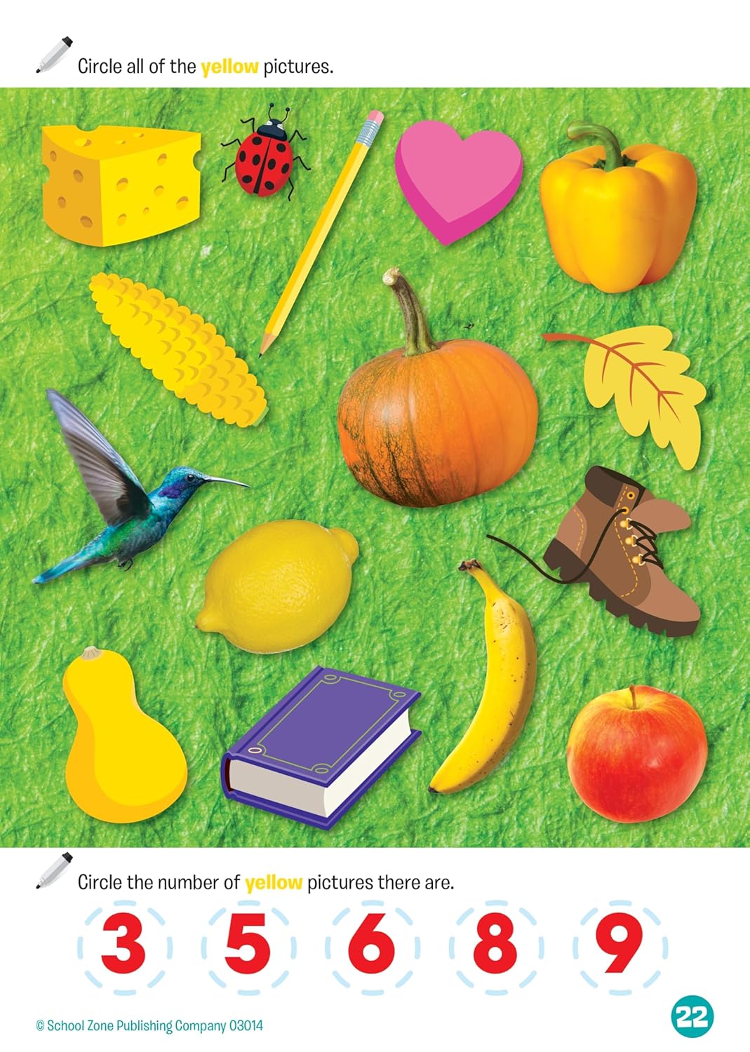 School Zone Preschool Fun! Write & Reuse Workbook: 26 Wipe-Clean Pages, Write-On Learning, Tracing, Numbers, Alphabet, Colors, Shapes, Matching, Ages 3 to 5