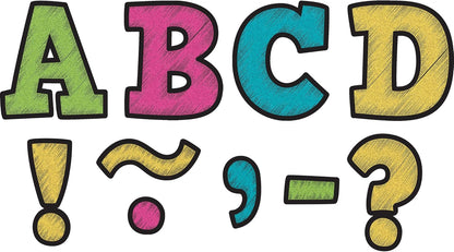 Teacher Created Resources Chalkboard Brights 3" Bold Block Magnetic Letters (TCR77212)