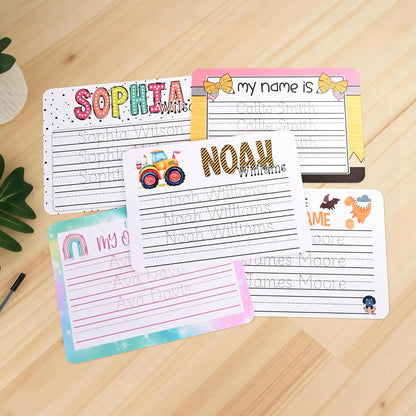 Personalized Kids Name Tracing Board, Custom Acrylic Dry Erase Board Handwriting Practice Board with Pen, Birthday Handwriting Sign Gifts for Kids