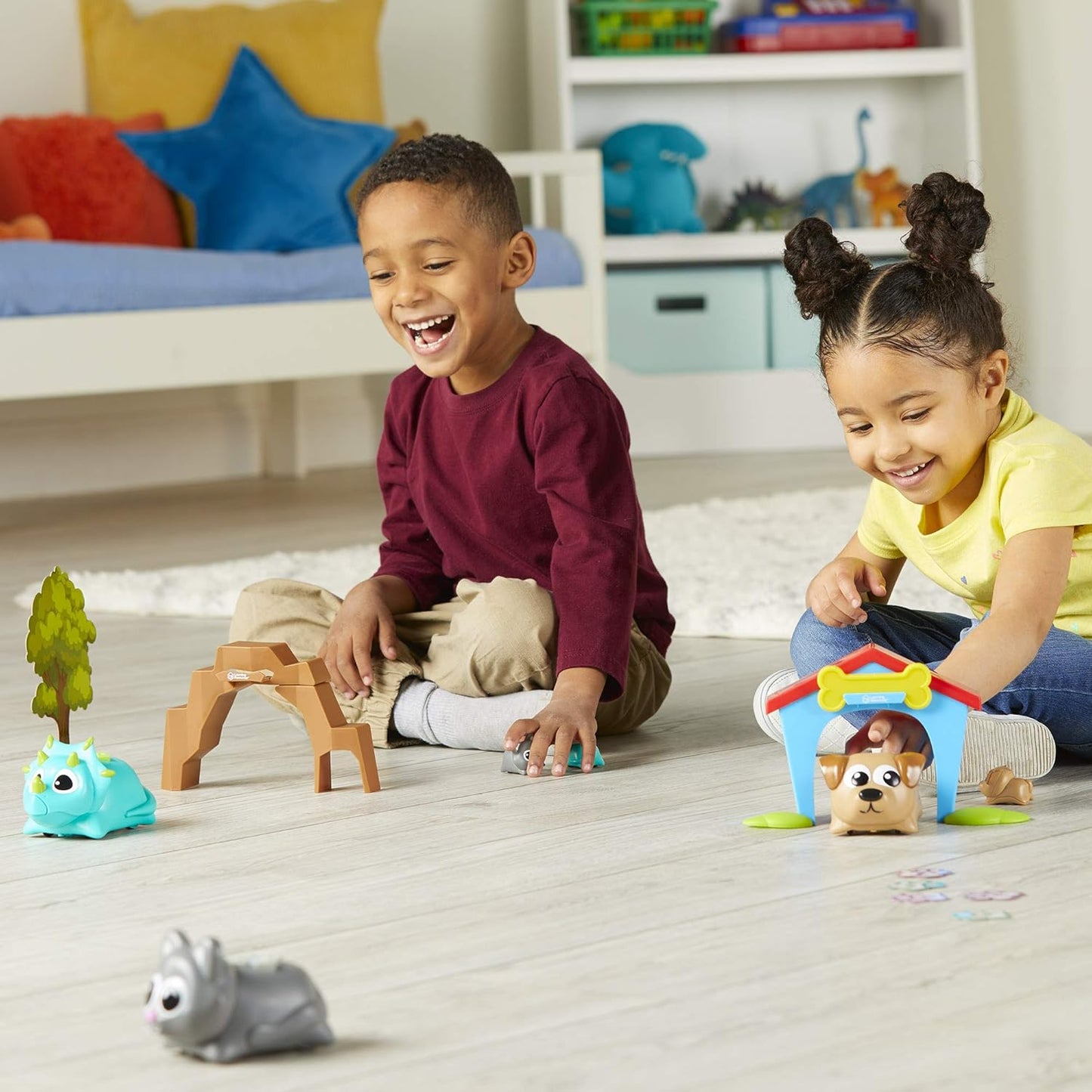 Learning Resources Coding Critters Rumble & Bumble Set, Electronic Learning & Education Toys, Screen Free Toys For Kids, STEM Coding For Kids Ages 4 and Up, Interactive Dinosaur Kit