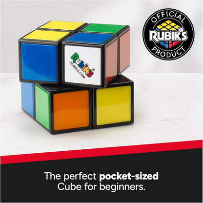 Rubik’s Cube, Apprentice, 2x2 Beginner Cube, Problem-Solving Brain Teaser, Classic Color-Matching Puzzle, Fidget Toy, Sensory Puzzle for Adults, Teens, Kids, for Ages 7 & Up