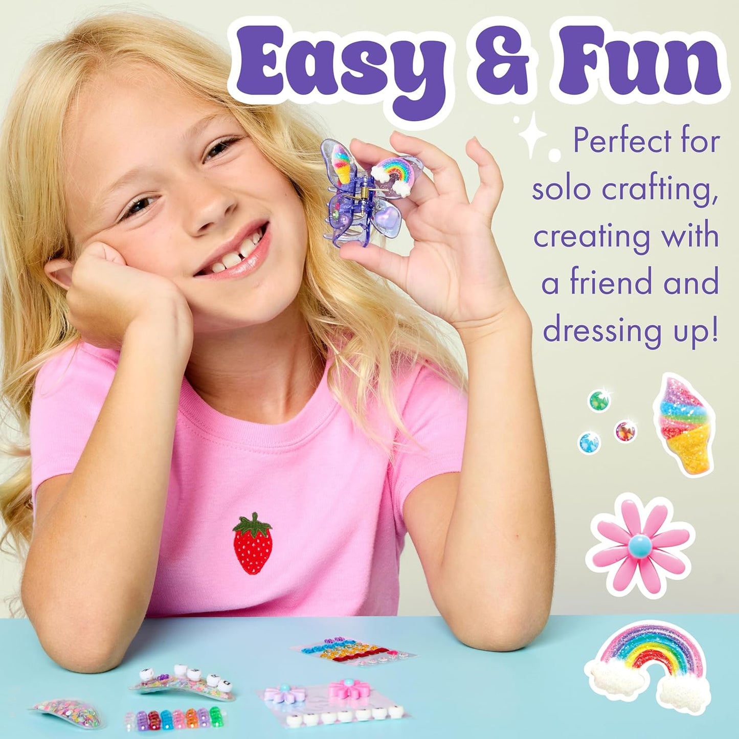 Creativity for Kids Chic Boutique: DIY Headbands Craft Kit - Create 5 Unique Designs for Girls | Spring Crafts (Ages 6+)