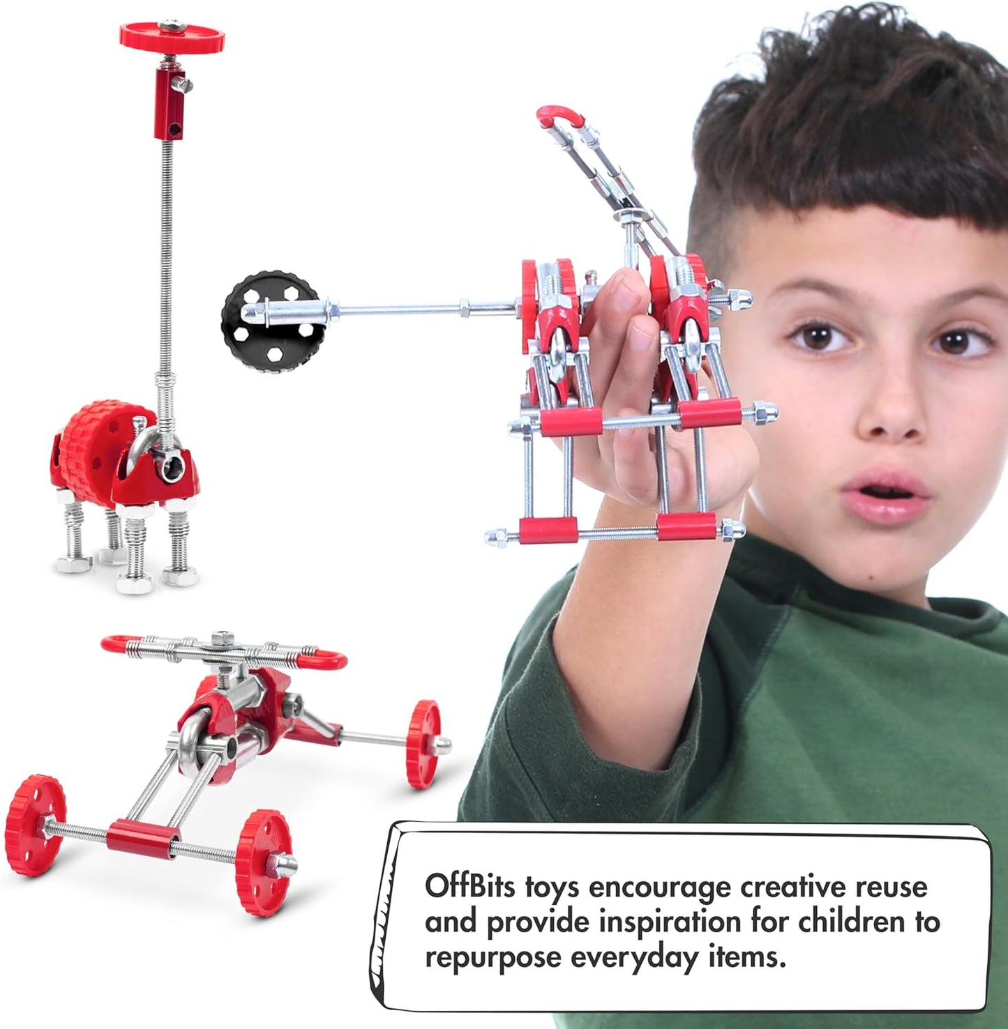 The Off Bits AirBit – Build Your Own Airplane! STEM Building Kit for Creative Kids 8-12 & Curious Adults, Fun Educational Gift for Boys & Girls