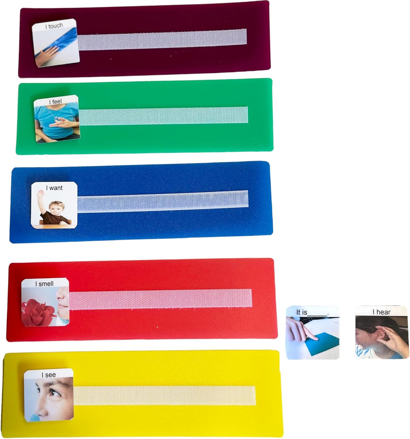 Smile4autism Large 2.5x10 ¼” Tools Perfect to Keep Your Loose Visual Picture Cards Organized. Autism, ABA, ADHD, Language & Apraxia Aspergers