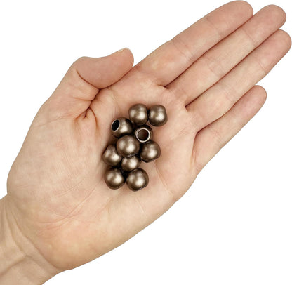 300 Acrylic Large Hole Beads for Crafts and for Hair 10mm x 12mm Acrylic Barrel Beads with 5.7mm Large Hole, Glossy Primary Assortment