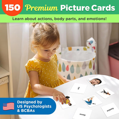 ThinkPsych First Nouns Picture Play Cards | Award Winning | 150 Picture Cards for Speech Development | Autism and Speech Therapy Materials | Best Flash Cards for Toddlers and Homeschool