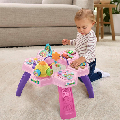 VTech Buzz and Learn Activity Table with Seven Interactive Play Zones, Blue