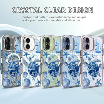 for iPhone 17 Pro Max Case [Compatible with Magsafe],Girls Women Clear Magnetic Case Silicone Shockproof Protective Cover with Pattern Colorful Motivational Letters