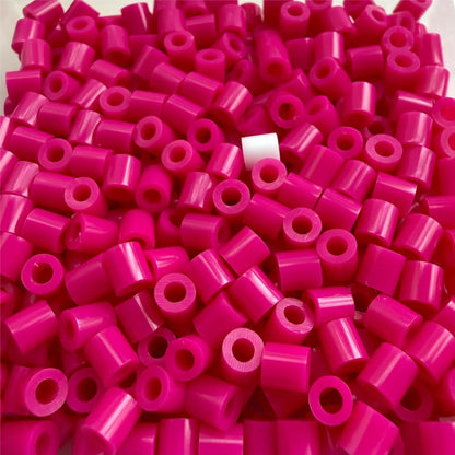 OEEKOI 5500Pcs Fuse Beads - 5mm Bulk Melting Beads for Crafts, Ideal for Christmas Birthday Gifts,Clear