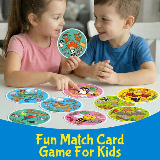 Edulok Memory Card Game, Kids Sight Word Piles Card Games, Animal Table Match Game for Toddlers, Indoor Recess Family Games, Preschool Classroom Reading Games, Homeschool Supplies