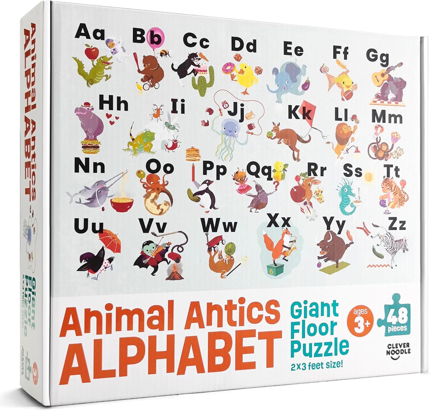 Animal Antics Alphabet Puzzles for Toddlers 3-5, ABC Puzzle, Toddler ABC Learning Toys, Preschool & Kindergarten Learning Toys for Kids