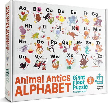Animal Antics Alphabet Puzzles for Toddlers 3-5, ABC Puzzle, Toddler ABC Learning Toys, Preschool & Kindergarten Learning Toys for Kids