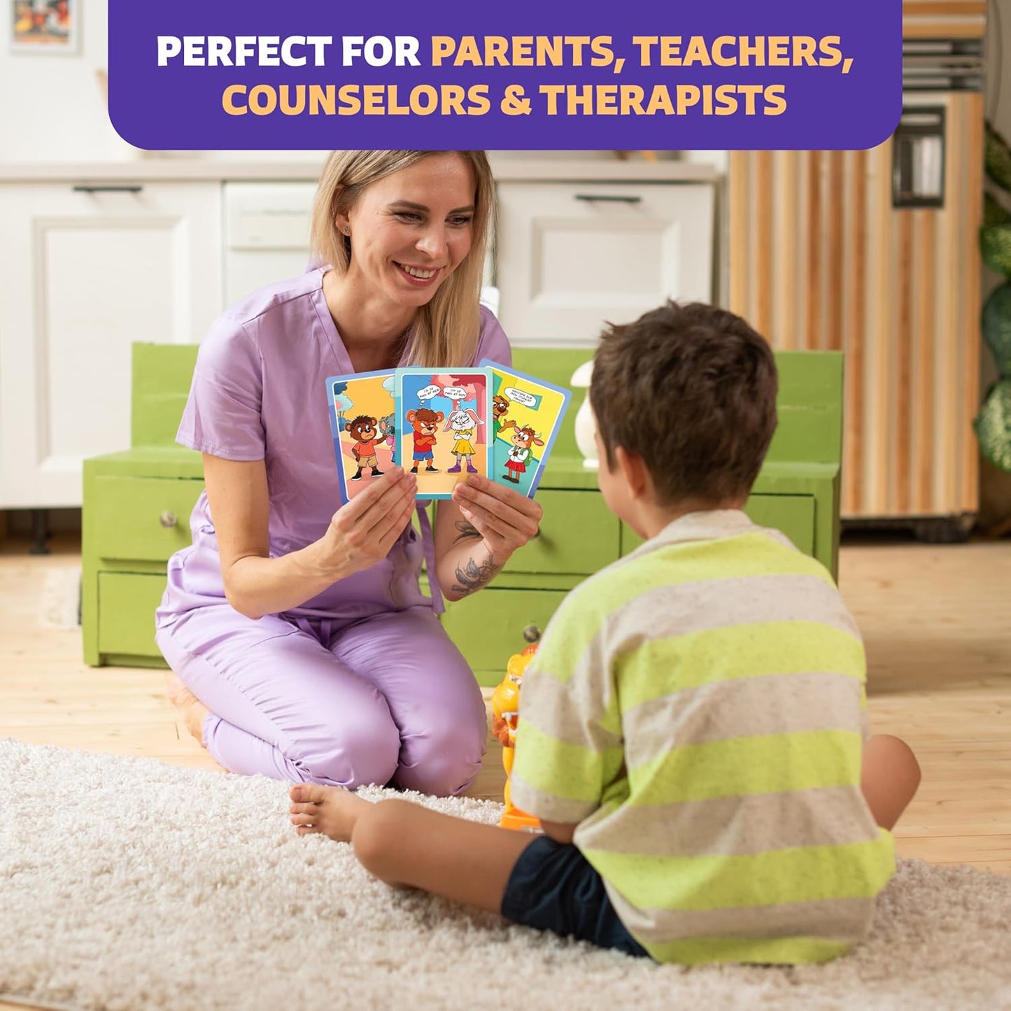 Who What Why Emergency & Safety Conversation Cards for Kids – Social Skills & Critical Thinking Game – Safety Awareness, Decision-Making & Communication Cards, Speech Therapy & SEL Tool, Ages 4+