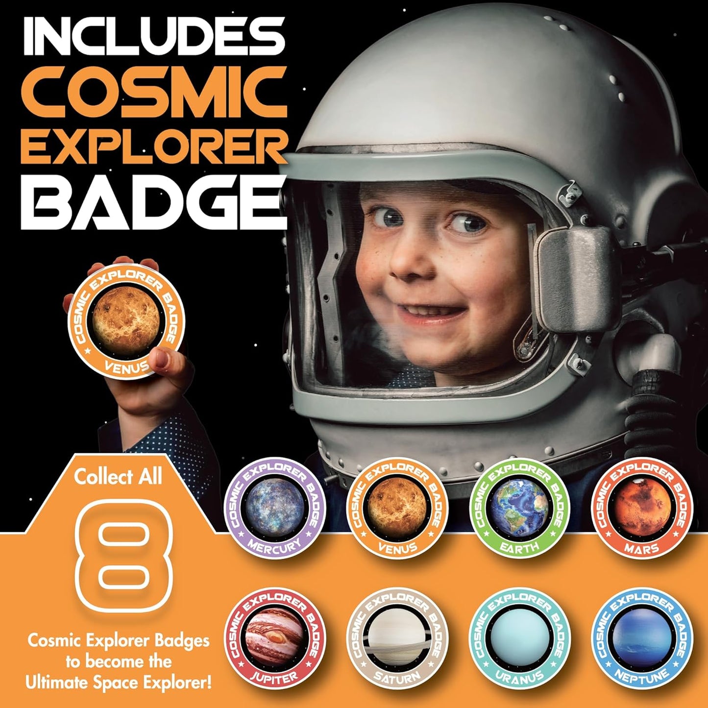 Cosmic Dig Kit by Big Discoveries - Explore The Planets of The Solar System with Gem & Fossil Excavation Kits for Kids | STEM Toy Science Dig Kits with Gemstones for Boys and Girls