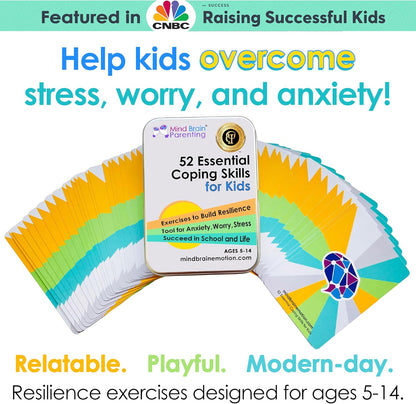 Mind Brain Emotion 52 Essential Conversations for Home, Therapy, Speech, School Classroom - Conversation Cards for Kids, Family, Teacher & Counselor to Build Growth Mindset & Communication Skills