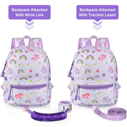 Accmor Toddler Backpack Leash, Mini Child Backpack with Anti Lost Wrist Link, Cute Kids Backpack Leash Walking Harness for Outdoor Travel, Small Excavator Backpack Tether for Baby Boys Girls Ages 1-3
