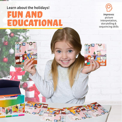 Sequencing Cards for Storytelling, Speech Therapy Game, Special Education Materials, Sentence Building, Problem Solving, Homeschooling Sequence Cards, Autism Game, Picture Sences, SEL