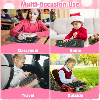 cimetech Toddler Girl Gifts, LCD Writing Tablet 2 Pack, Kids Toys for 3 4 5 6 Year Old Boys, 8.5 Inch Drawing Pad Painting Coloring Books, Travel Essentials Activities, Birthday Gifts Toddler Age 1-3