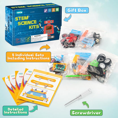 Robot STEM Kits for Kids Age 8-10, STEM Toys for Ages 8-13, Science Building Kit for Boys 6-8 8-12, Robotics Engineering Experiments Projects for 8 9 10 12-14 Year Old Boys Girls Birthday Gift