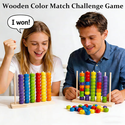 Liecho Color Matching Stacking Puzzle Game,Competitive Tabletop Brain Teaser for Family Game Night, Fast Pattern Challenge Ring Stack Puzzle,Stack Solve Set (1 Pack)