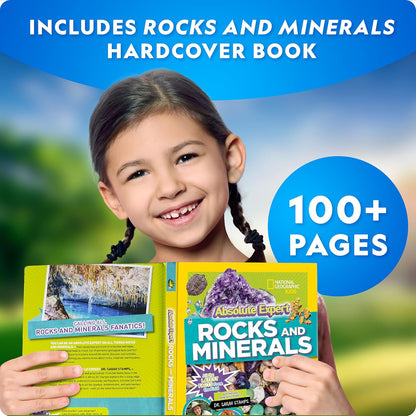 National Geographic Rock Bingo Game - Play Rock Bingo, Mineral Memory, Gemstone Trivia, & Card Games, Collection Includes Over 150 Rocks and Minerals, Educational STEM Toy for Kids (Amazon Exclusive)