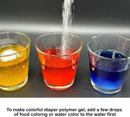 Educational Products – Super Absorbent Diaper Polymer 8 Ounce, Also Great for Making Slime