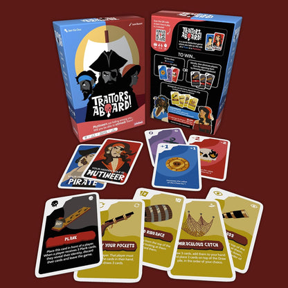 SAVANA Traitors Aboard - Award Winning Secret Identity Party Game - Fun, Bluffing and Betrayal | Easy to Learn, 15-Minute Round | Popular Games for 3-8 Players - Ages 10+