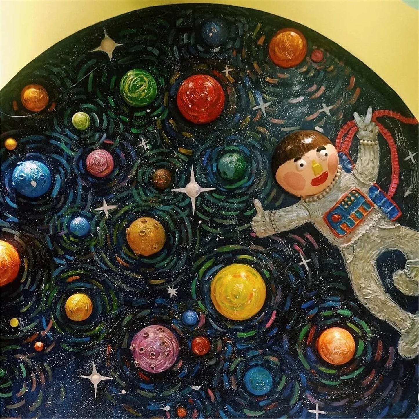 Crafjie Solar System Half Foam Ball Kit Includes 22PCS Mixed Sized White Polystyrene Half Spheres Balls, 10PCS Foam Star, 10PCS Toothpick Flag for DIY Projects and School Science Projects