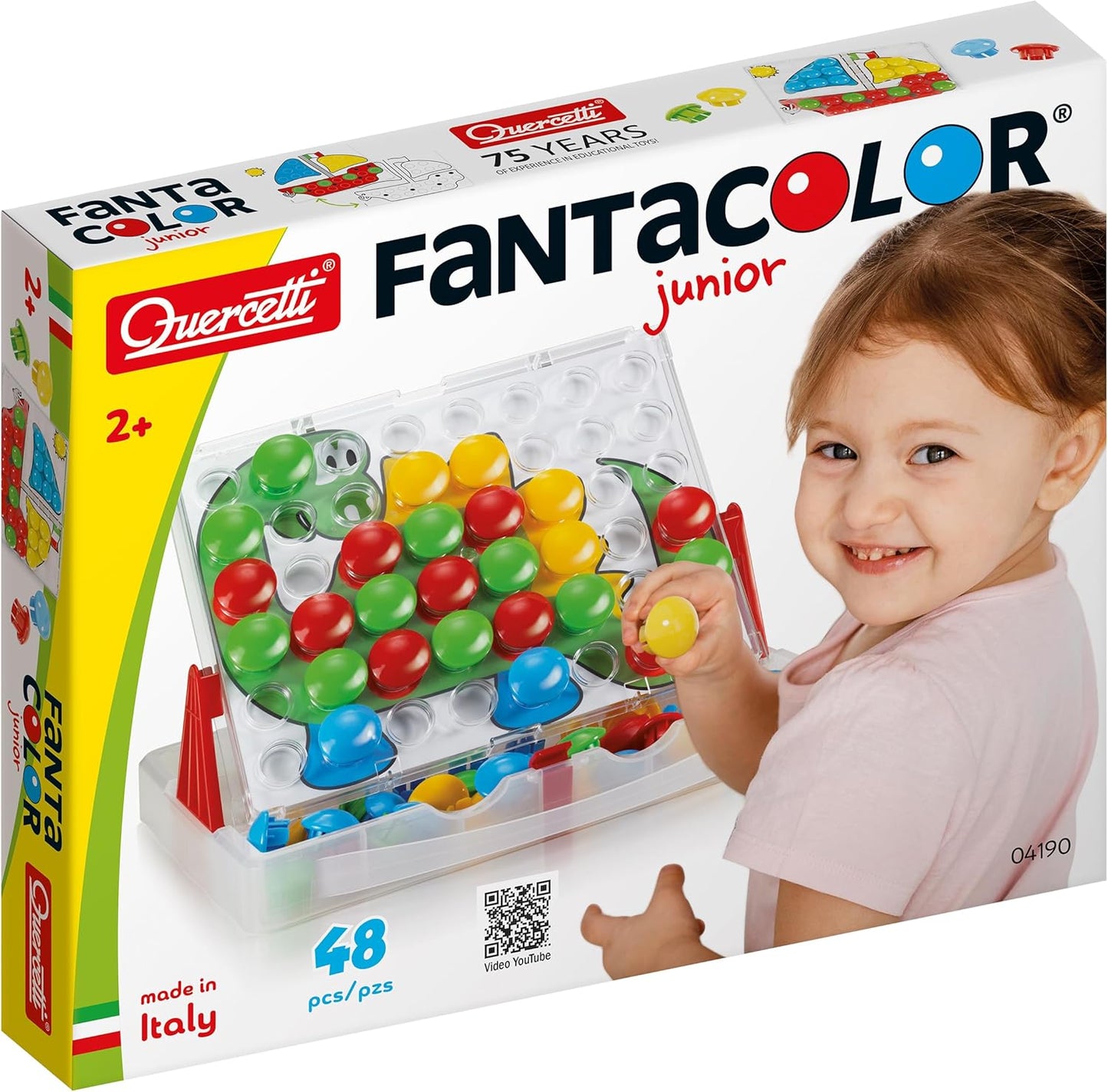 Quercetti Fantacolor Junior Mosaic Pegboard Set