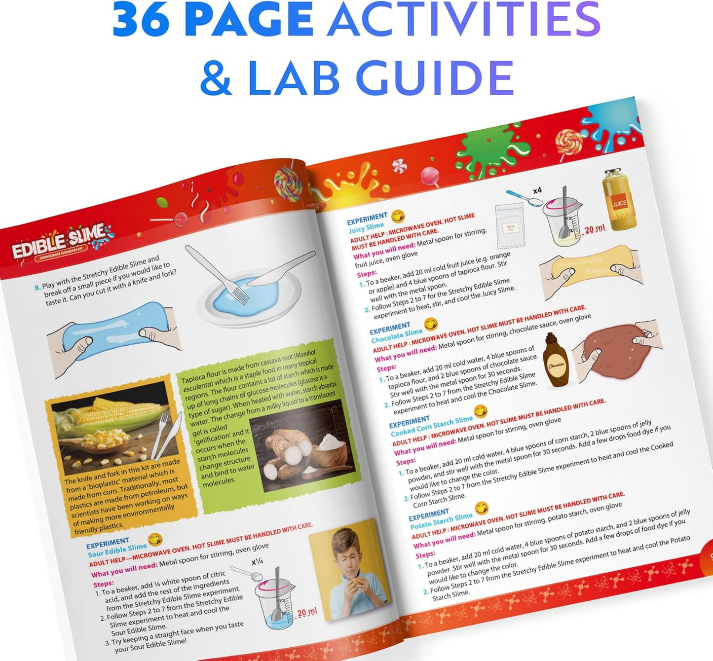 Playz Edible Candy Making Science Kit for Kids Ages 8-12 Years Old - Food Science Chemistry Kid Science Kit with 40 Experiments to Make Your Own Chocolates, Educational Science Kits for Boy & Girls