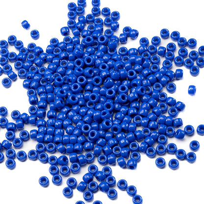 Gxueshan 1000 Pcs Acrylic Black Pony Beads 6x9mm Large Hole Pen Hair Kandi Beads Bulk for Friendship Bracelet Necklace Jewelry Making Earring Braiding Kit