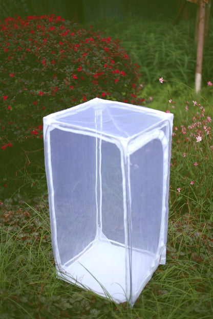 30" Heavy Duty Monarch Butterfly Habitat, Outdoor Collapsible Insect Mesh Cage Terrarium Pop-up with Zipper Protection