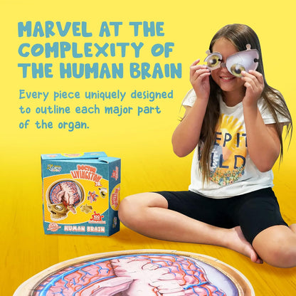 Human Anatomy Kids Floor Puzzle - Dr Livingston Jr's 100-Piece Full Body Jigsaw Puzzle - 4 FT Medically Accurate Floor Puzzles for Kids Ages 6-8, 4-8, 8-10 - Educational Toys for Children, Toddlers
