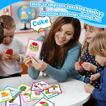Toddler Learning Flash Cards, 60 PCS Double Sides Flashcards for Alphabets, Numbers, Colors, Shapes, Sight Words, Baby Cognitive Flashcards for Kids, Preschool Kindergarten Learning Activities