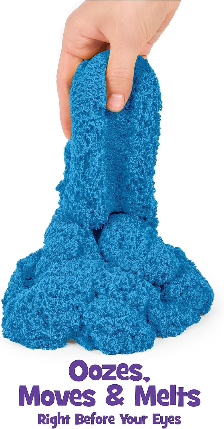 Kinetic Sand, The Original Moldable Sensory Play Sand, Blue, 2 lb. Resealable Bag, Ages 3+