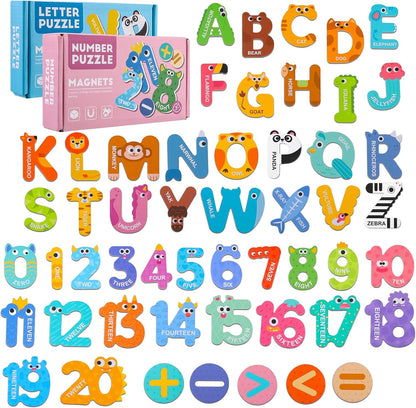 Thboxes 26 A-Z Objects Fridge Magnets for Toddlers,Large Size Colorful Refrigerator Magnets Magnetic Toys Cute Kids Learning Toys Preschool Educational Gifts for Kids Toddlers 3-5