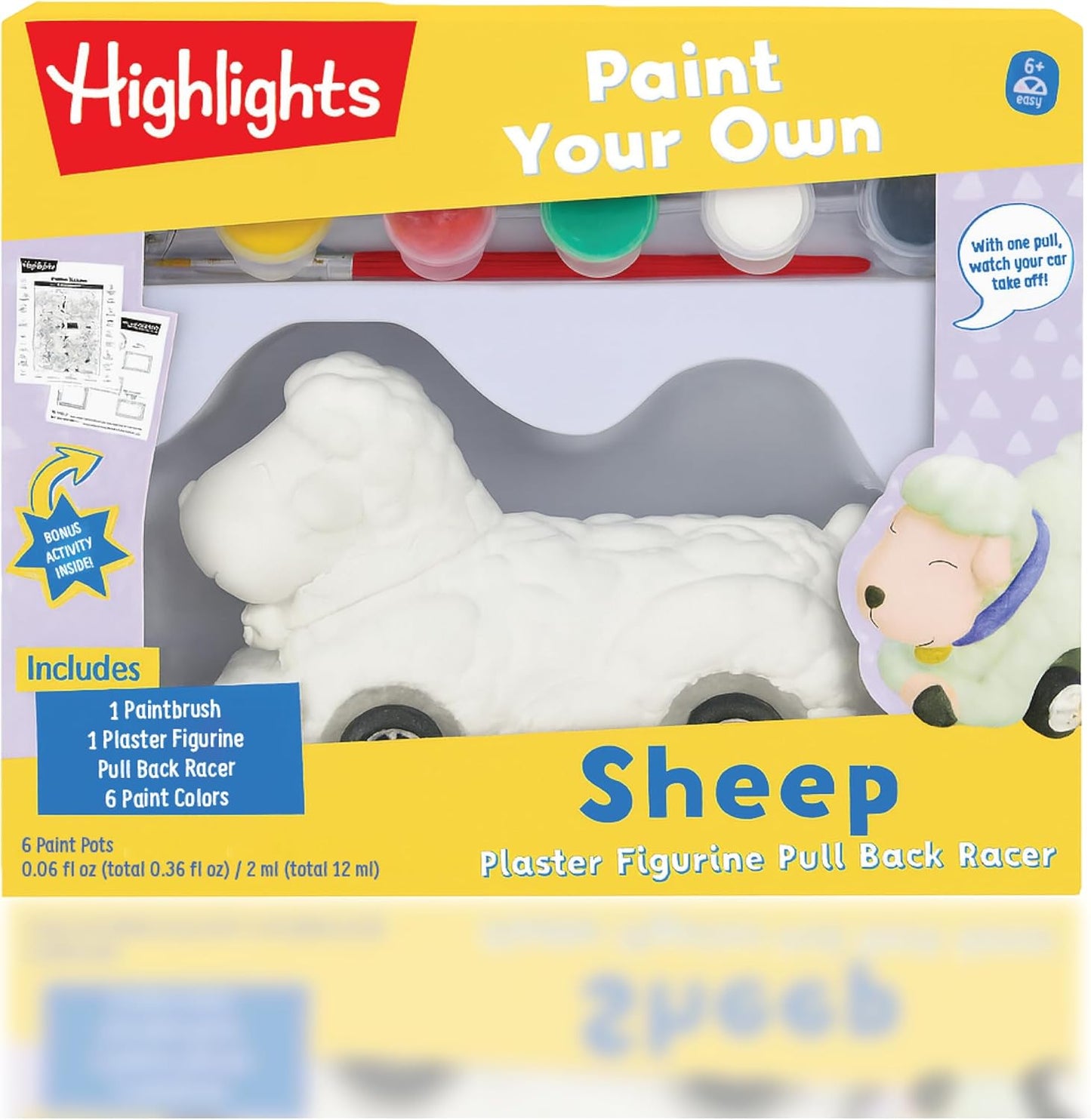 Highlights Paint Your Own Plaster Figurine & Activity Kits – DIY Art Sets with Figurines, Paints, Brush & Bonus Activities – Multiple Themes – Ages 6+