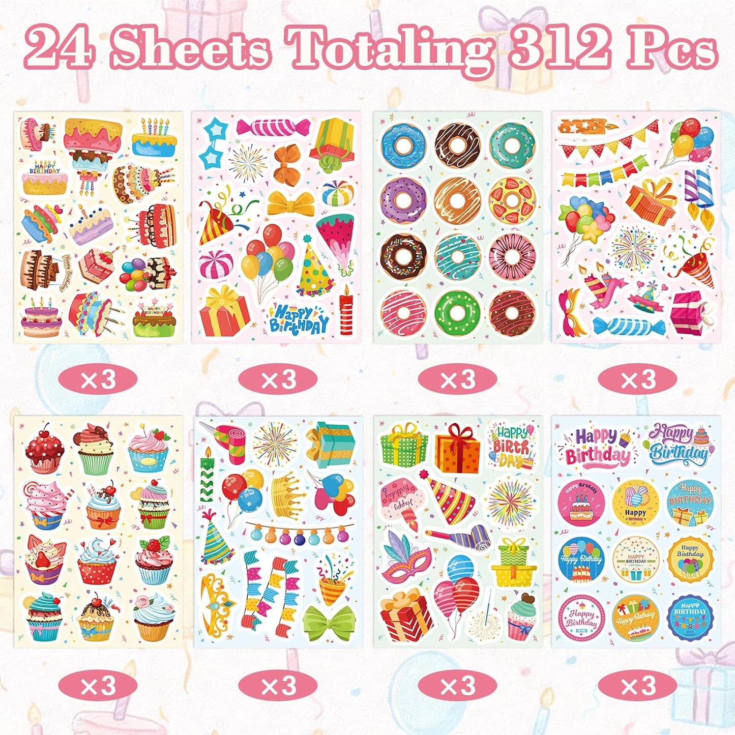 312 Pcs Science Stickers, Chemistry Biology Physics Laboratory Sticker Science Themed Stickers for Craft Supplies Classroom Rewards Party Decorations