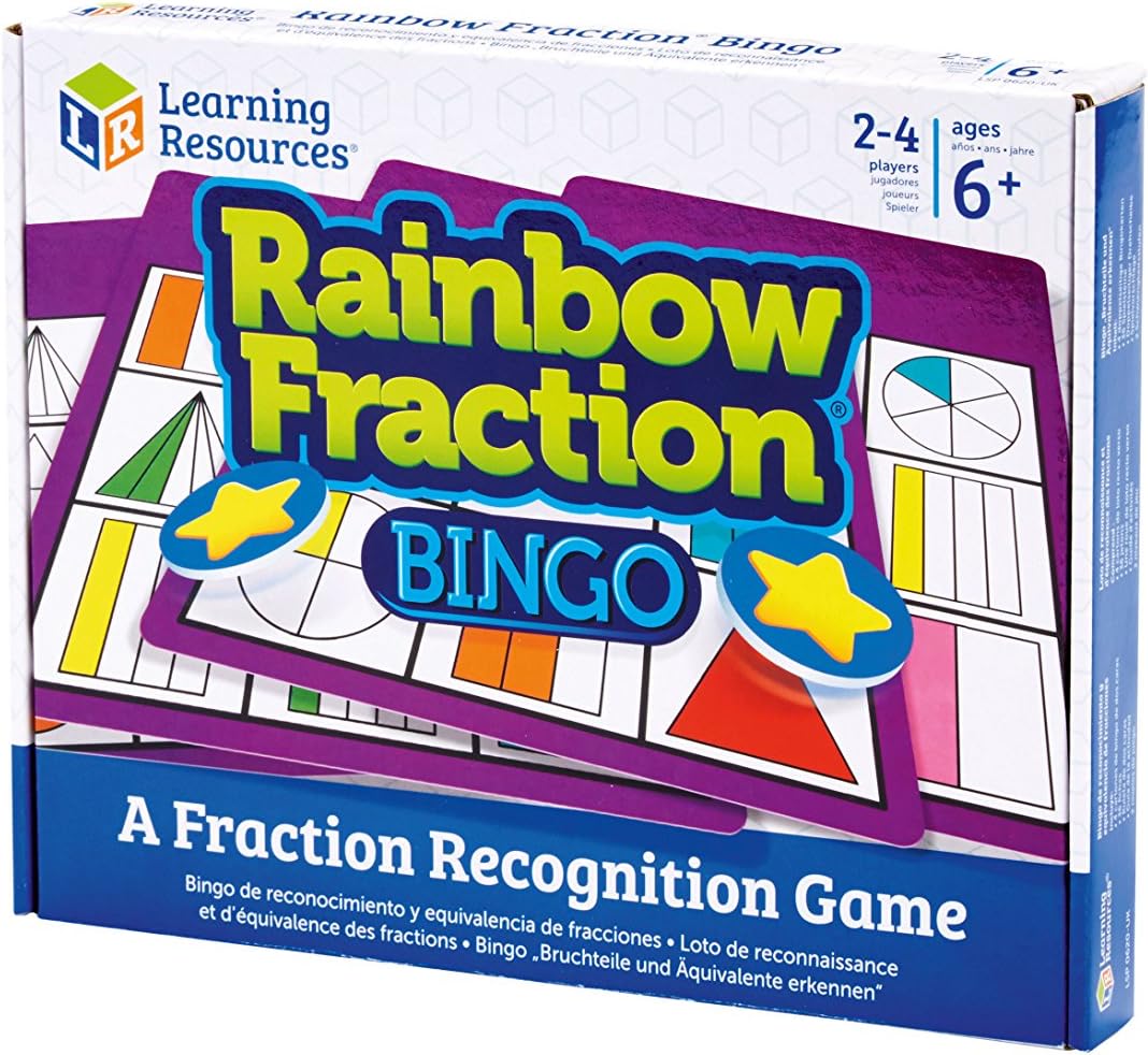 Learning Resources Rainbow Fraction Bingo