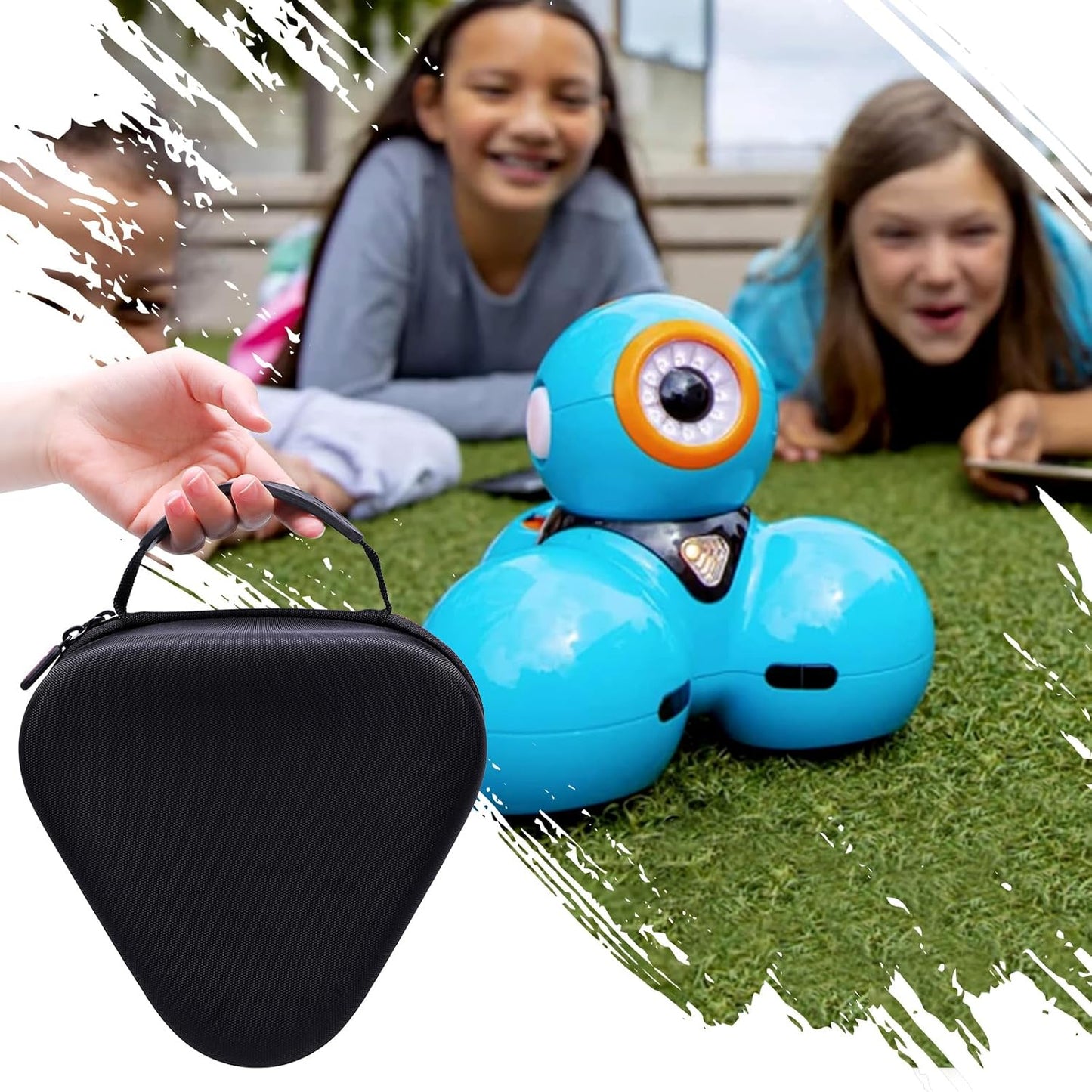 XANAD Hard Carrying Case for Wonder Workshop Dash Robot or Cue Coding Robot - Travel Storage Protective Bag Black