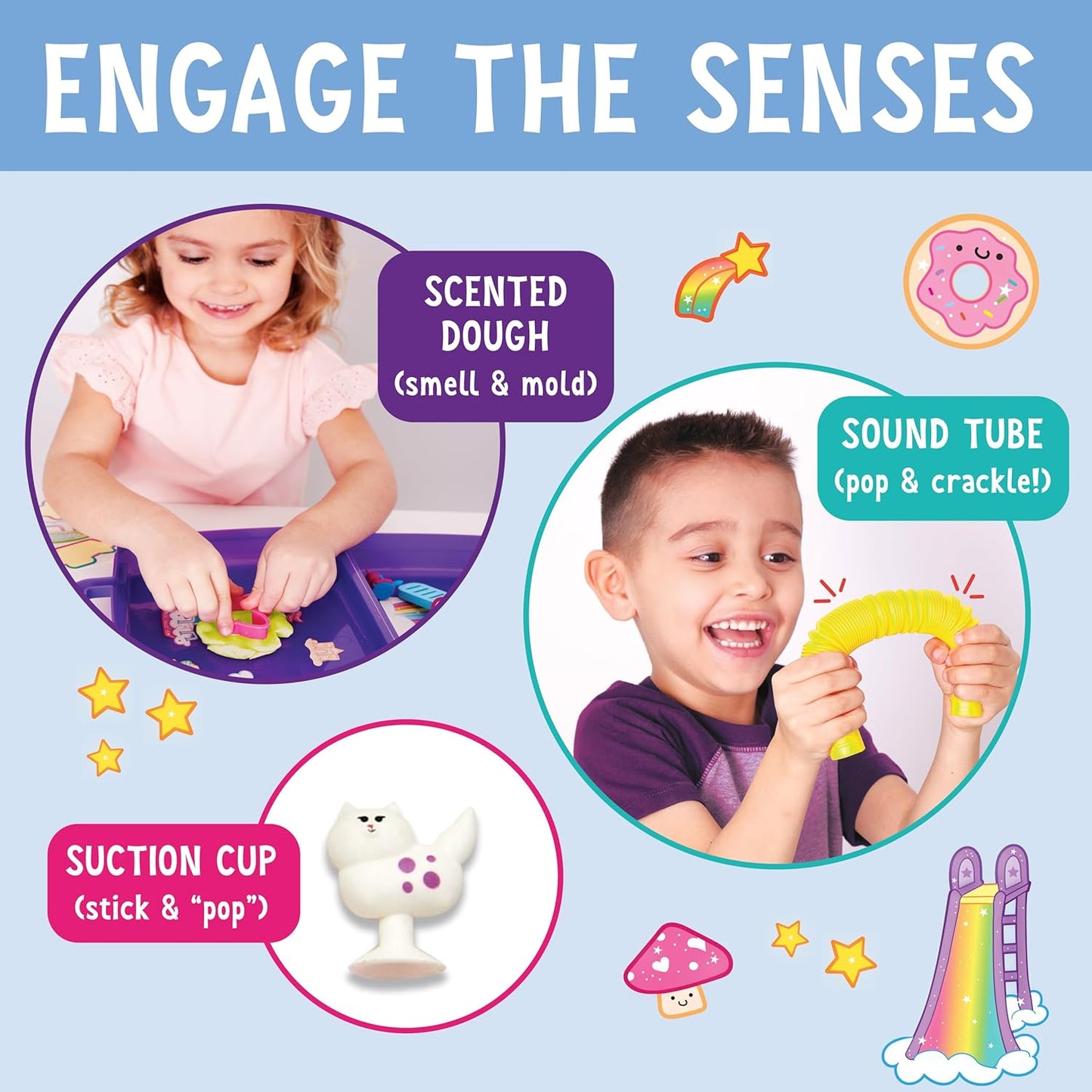Creativity for Kids Sensory On The Go: Farmers Market - Preschool and Toddler Learning Sensory Kit, Sensory Bin Toddler Activities for Ages 3-5+