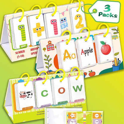 Kids Learning Calendar Set - Sentence Building Pocket Chart, Descriptive Word Games Flash Cards for Phonics Practice, Puzzle Pocket Chart for Classroom Homeschool Kindergarten (Sentence)