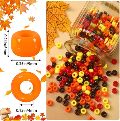 UPINS 1200Pcs Christmas Pony Beads Friendship Plastic Small Hair Beads Red Green White Pony Beads for Necklace Supplies (Christmas)