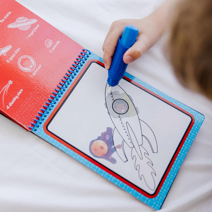 Melissa & Doug On The Go Water Wow! Mess Free Coloring Book, Reusable Water-Reveal Activity Pad, Vehicles, Travel Toys, Party Favors, for Toddlers & Kids Ages 3+ - FSC Certified